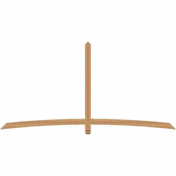 Ekena Millwork Bellingham Timber Gable Bracket, Western Red Cedar, 108"W x 54"H x 1 1/2"D x 3 1/2"F, 12/12 Pitch GBW108X54X0204BEL00SWR - main